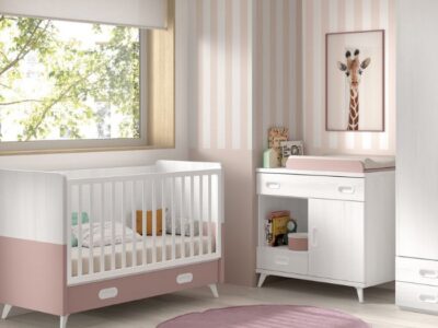 259. Composición F-315. Habitación infantil con cuna, armario y cambiador