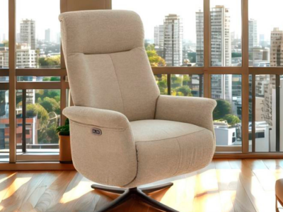 363 - Butaca relax giratoria Creta con doble motor